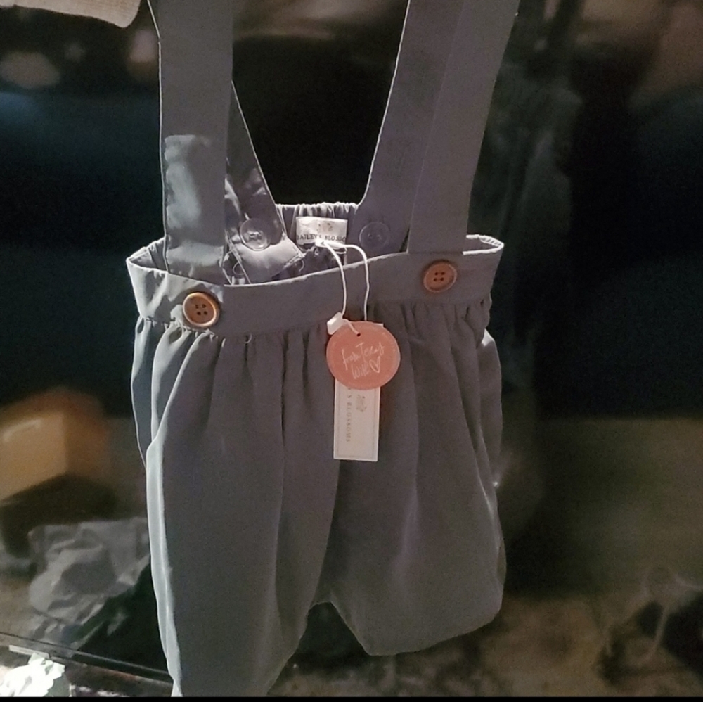 Bailey's Blossom 5t Olive Green Suspender Skirt